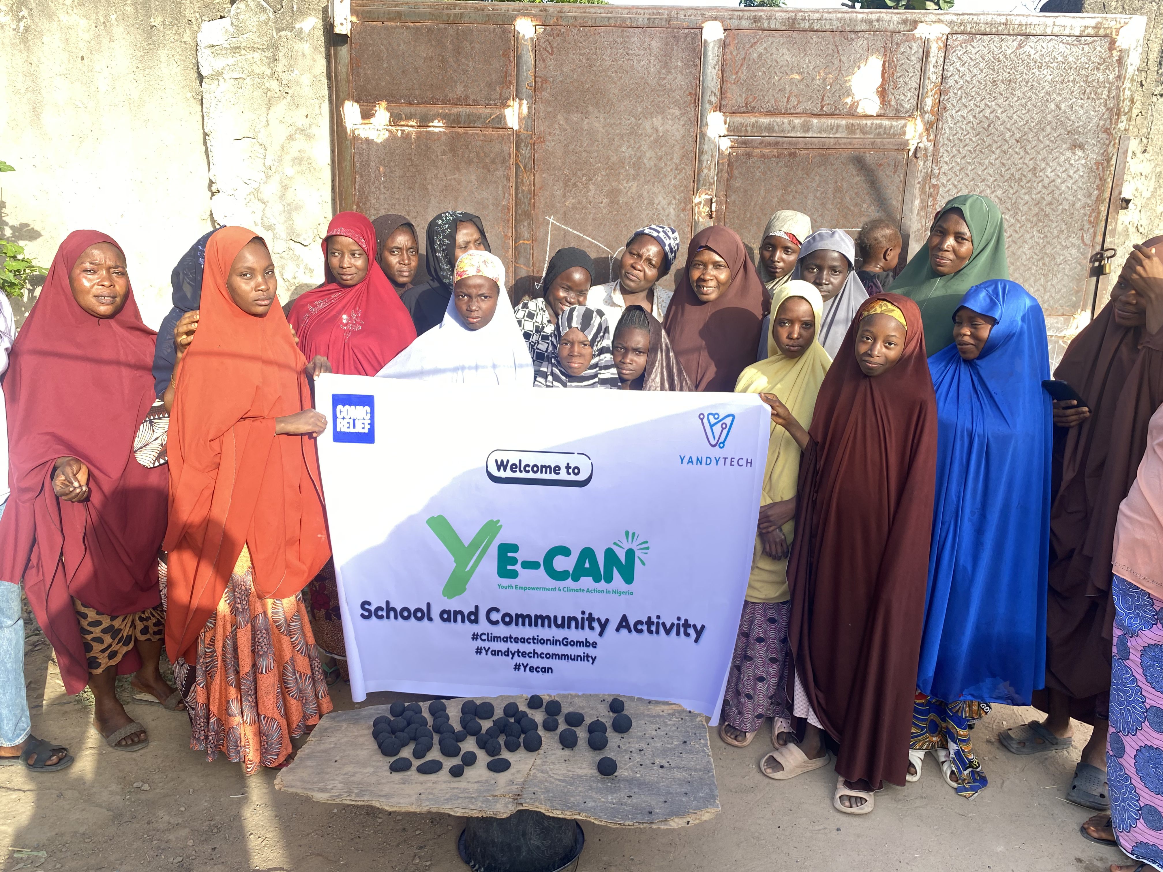 Green club and briquettes